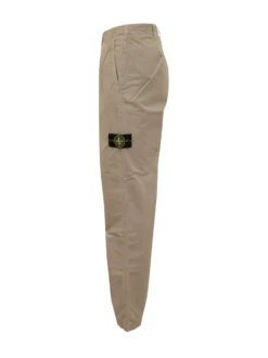 Trousers with Side Logo Patch