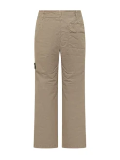 Trousers with Side Logo Patch