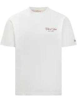 T-shirt Girocollo con Ricamo