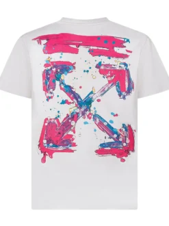 T-Shirt with Arrow Splat Print