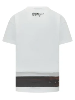 T-shirt with Belt Print