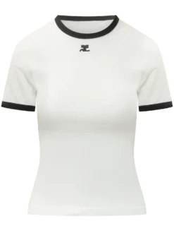 T-shirt with Contrast Edges