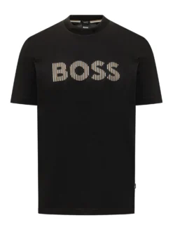T-shirt with Contrasting Front Logo
