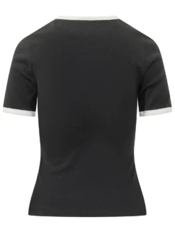 T-shirt with Contrast Neckline