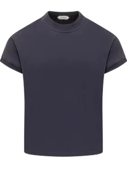 T-shirt with Crew Neck and Short Sleeves