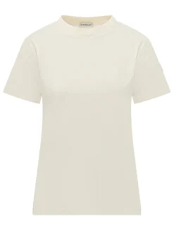 T-shirt with Crew Neck and Sleeve Logo