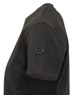 T-shirt with Crew Neck and Sleeve Logo