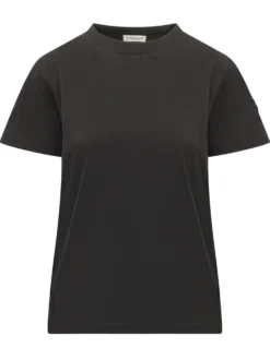 T-shirt with Crew Neck and Sleeve Logo