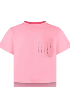 T-shirt with Decorated Pocket