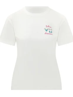 T-shirt With Front Embroidery