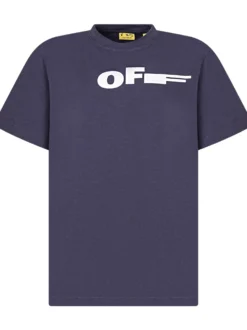T-shirt with Front Graphic Print and Crew Neck