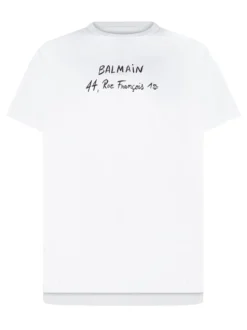 T-shirt with Front Print and Crew Neck