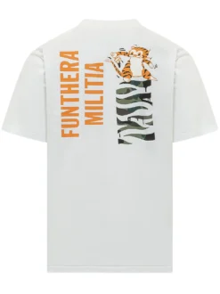T-shirt with Graphic Print and Logo