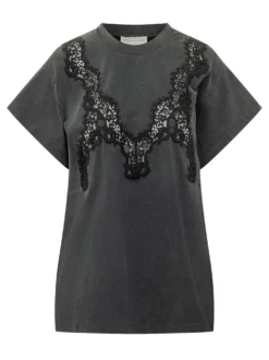 T-shirt with Lace Insert