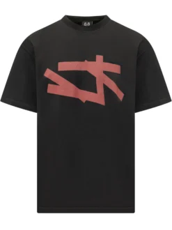 T-shirt with Lettering Print