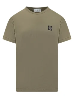 T-shirt with Logo Patch on Chest