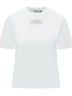 T-shirt with Logo Patch on Chest
