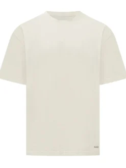 T-shirt with Micro Logo and Crew Neck