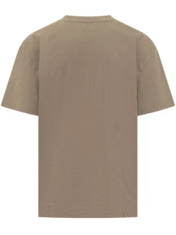 T-shirt with Micro Logo and Crew Neck