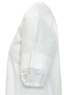 T-shirt with Perforated Sleeves