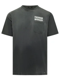 T-shirt with Pocket and Print