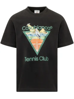 T-shirt with Tennis Print