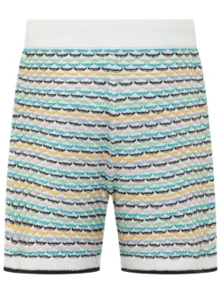 Tuck Stitch Shorts with Drawstring