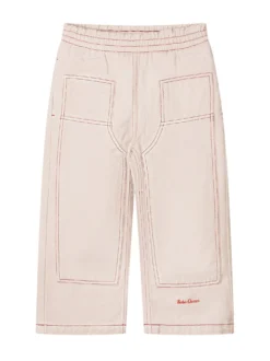 Twill Pants with Patch Pockets