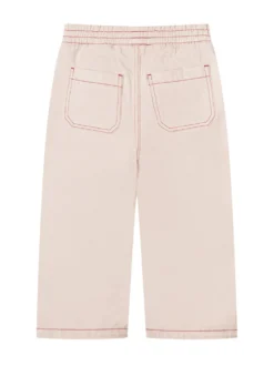 Twill Pants with Patch Pockets