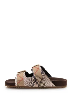 Urchin Sandals with Double Buckle and Print