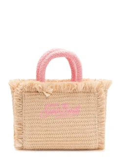 Vanity Micro Straw Bag with Embroidery