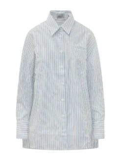 Vega Shirt with Collar and Buttons and Striped Pattern