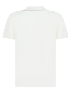 Versace Kids White Polo Shirt with Embroidered Medusa Logo