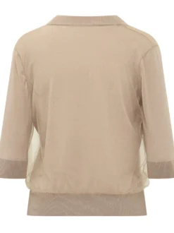 V Neck Short Sleeve Knit Top