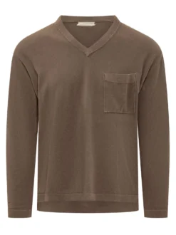 V Neck Sweater with Pocket