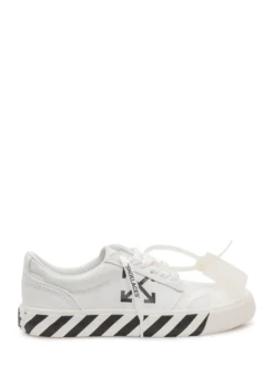 Vulcanized Sneakers with Laces and Print