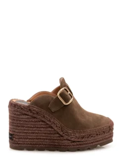 Wedge Clogs with Buckle
