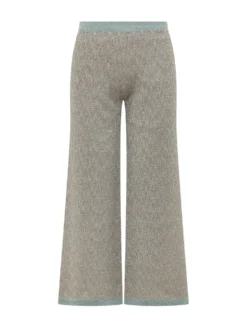 Wide Leg Cropped Trousers