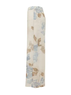 Wide Leg Landscape Print Trousers