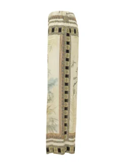 Wide Leg Landscape Print Trousers