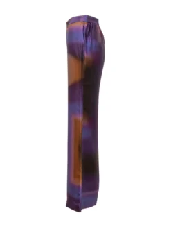 Wide Leg Pants with Abstract Print