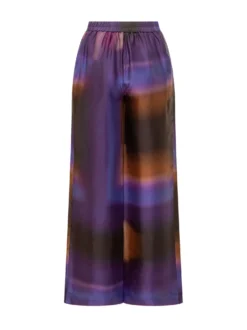 Wide Leg Pants with Abstract Print