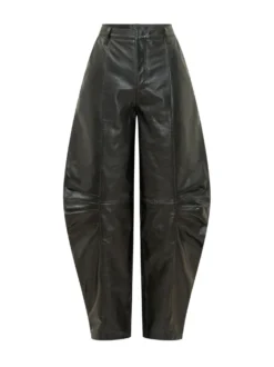 Wide Leg Pants with Gathered Details