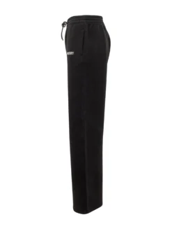 Wide-Leg Pants with Logo Embroidery