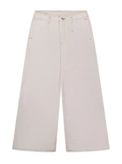 Wide Leg Rigid Denim Pants