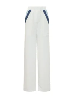 Wide leg sporty pants