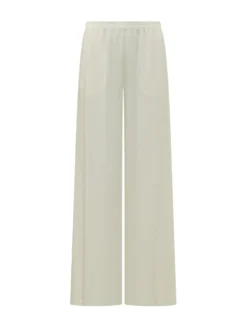 Wide Leg Trousers with Elastic Waist