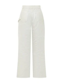 Wide-Leg Trousers with Patch Pocket
