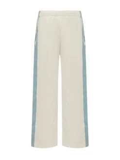 Wide Leg Trousers with Side Stripes
