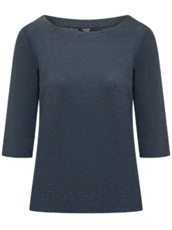 Wide Neck Top with Three Quarter Sleeves